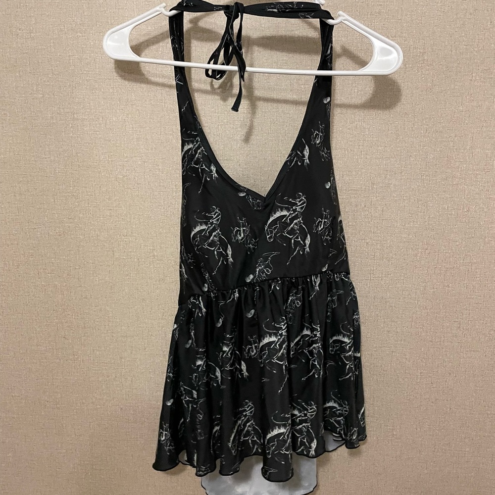 Swim top bucking horse